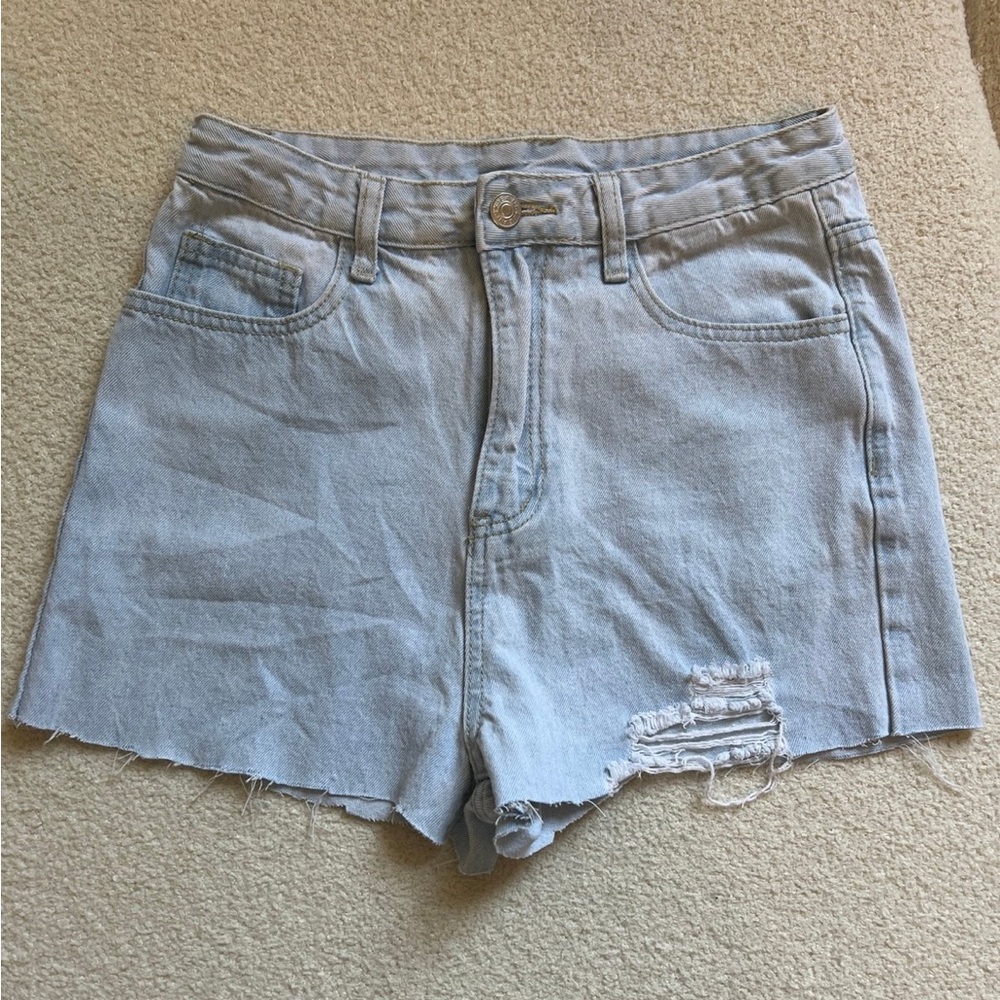 Light Wash Jean Shorts